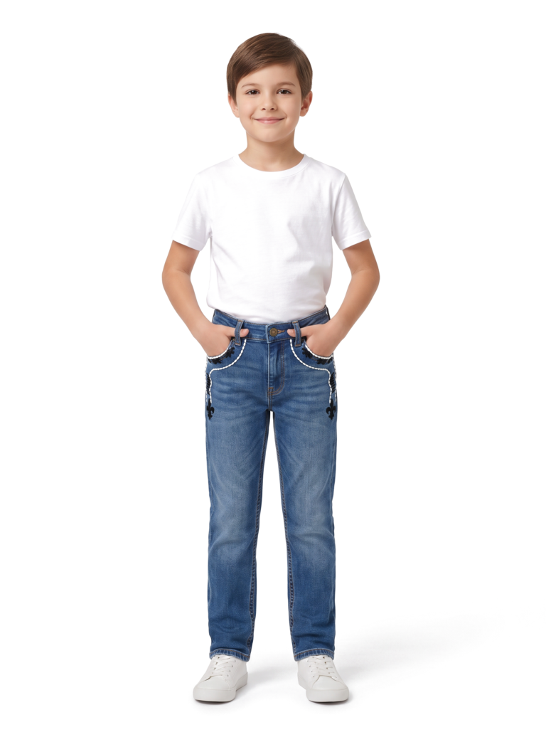 Jeans vaquero para niño CLD Kids, vista de frente